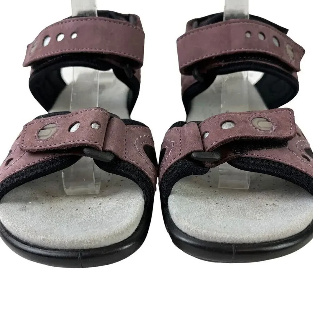 Hotter Comfort Concept Purple Strappy Sporty Casual Sandals Shoes sz 8